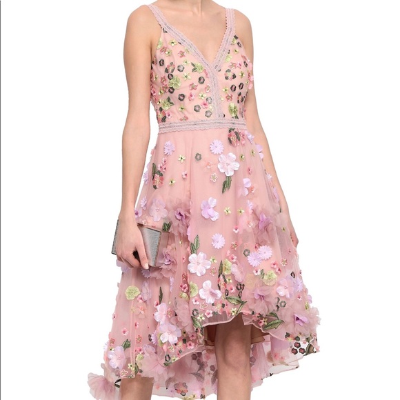 marchesa notte floral dress